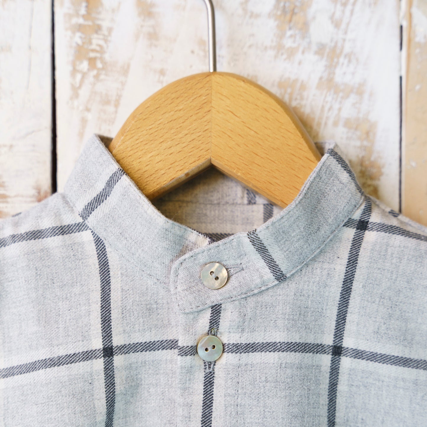 Camicia Cotone Fantasia Griglia