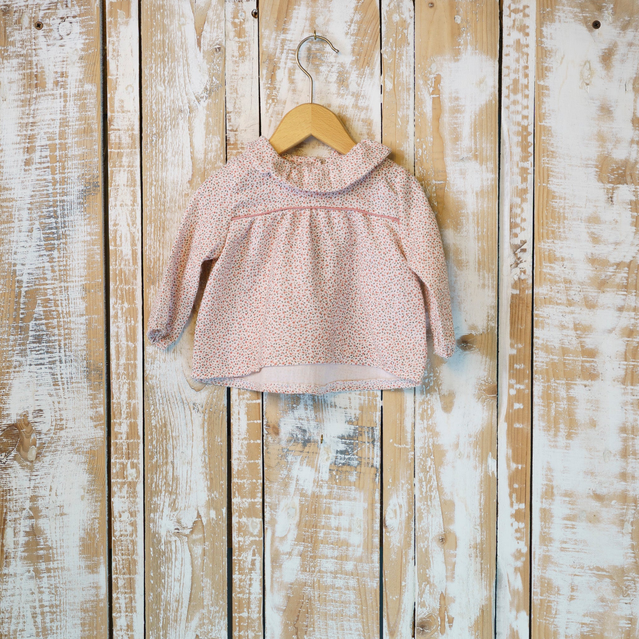 Casacca Floreale Colletto Pierrot