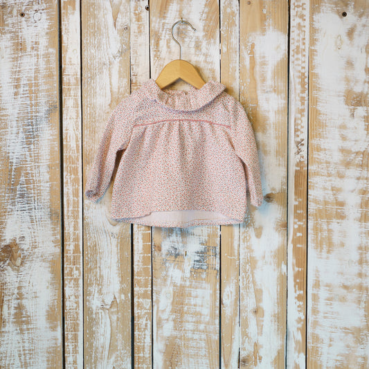 Casacca Floreale Colletto Pierrot