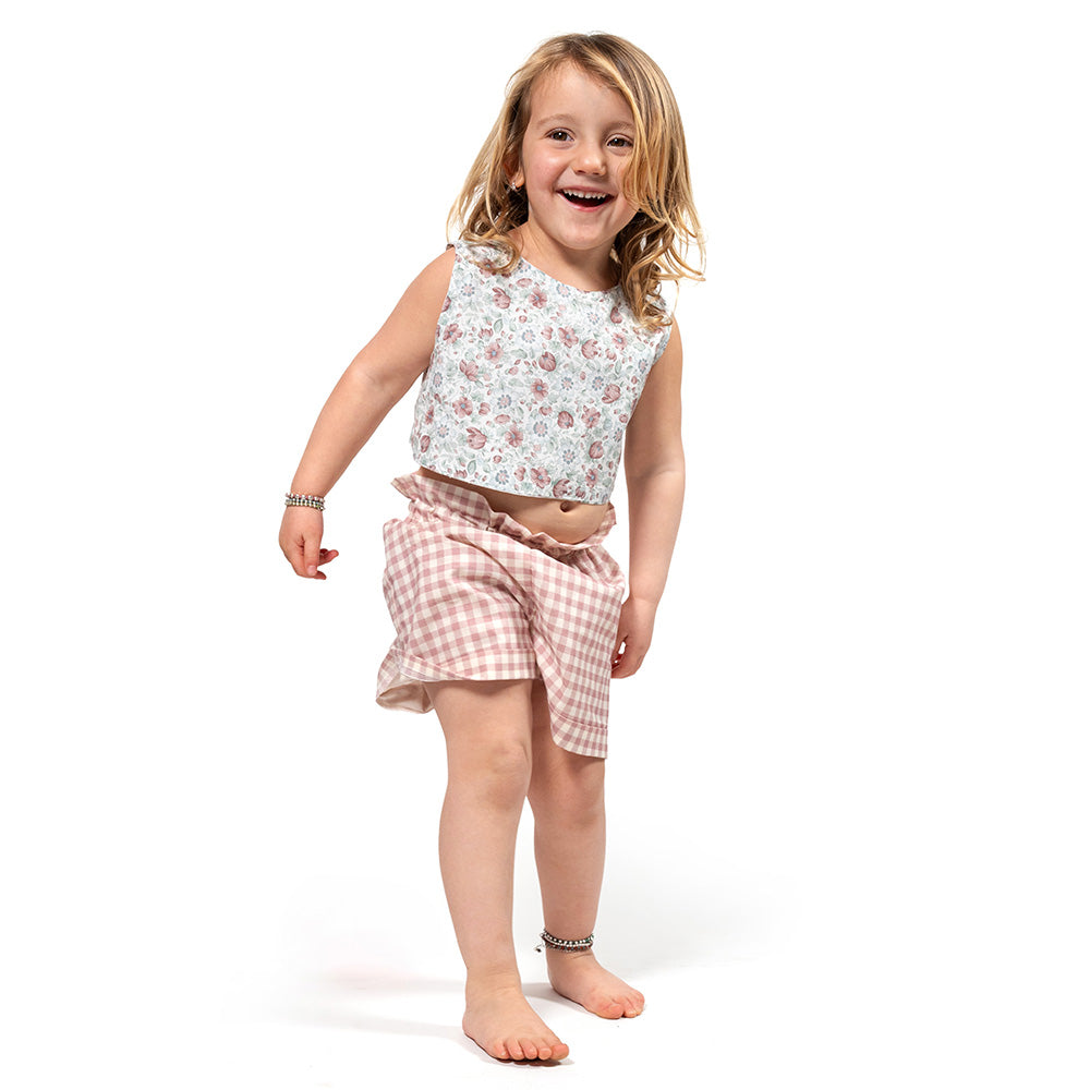 Casacca Incrociata Liberty Floreale