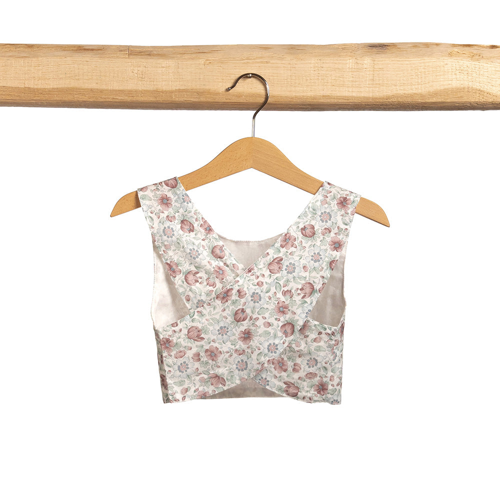 Casacca Incrociata Liberty Floreale