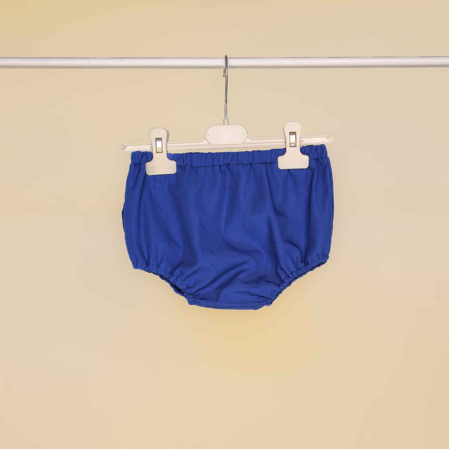 Mutandina coulotte neonato in tessuto di colore blu 